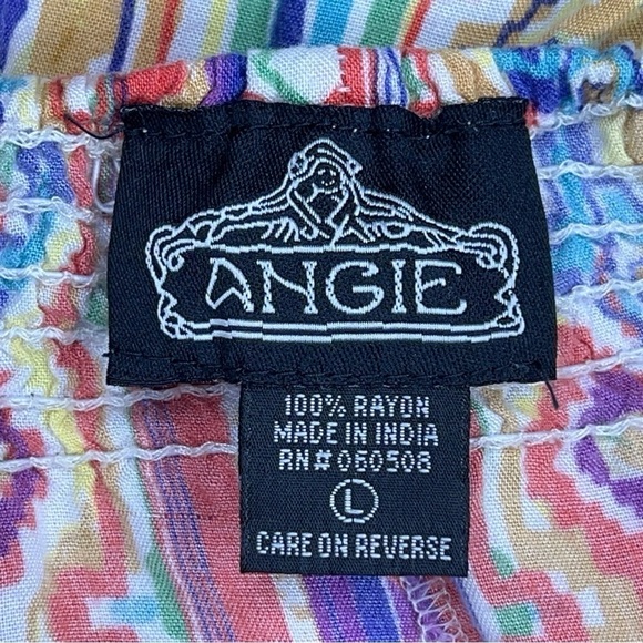 LARGE ANGIE SOUTHWEST TANK WESTERN BEADED EMBROIDERED SLEEVELESS TOP - Picture 8 of 9